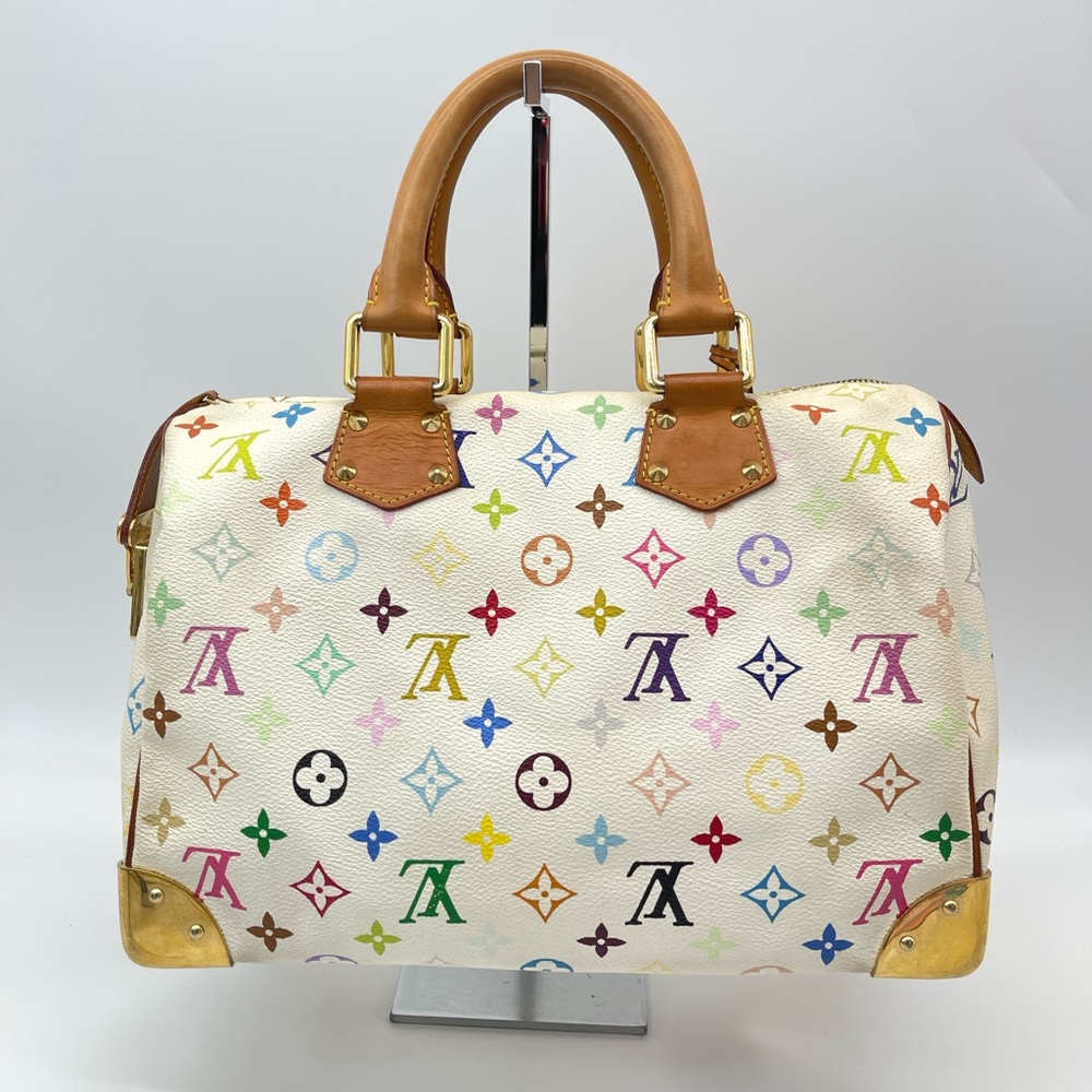 Louis Vuitton Monogram Canvas Speedy 30 Satchel Handbag - Picture 2 of 16